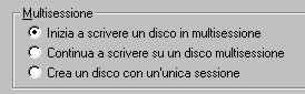 Scegli inizia nuova multisessione